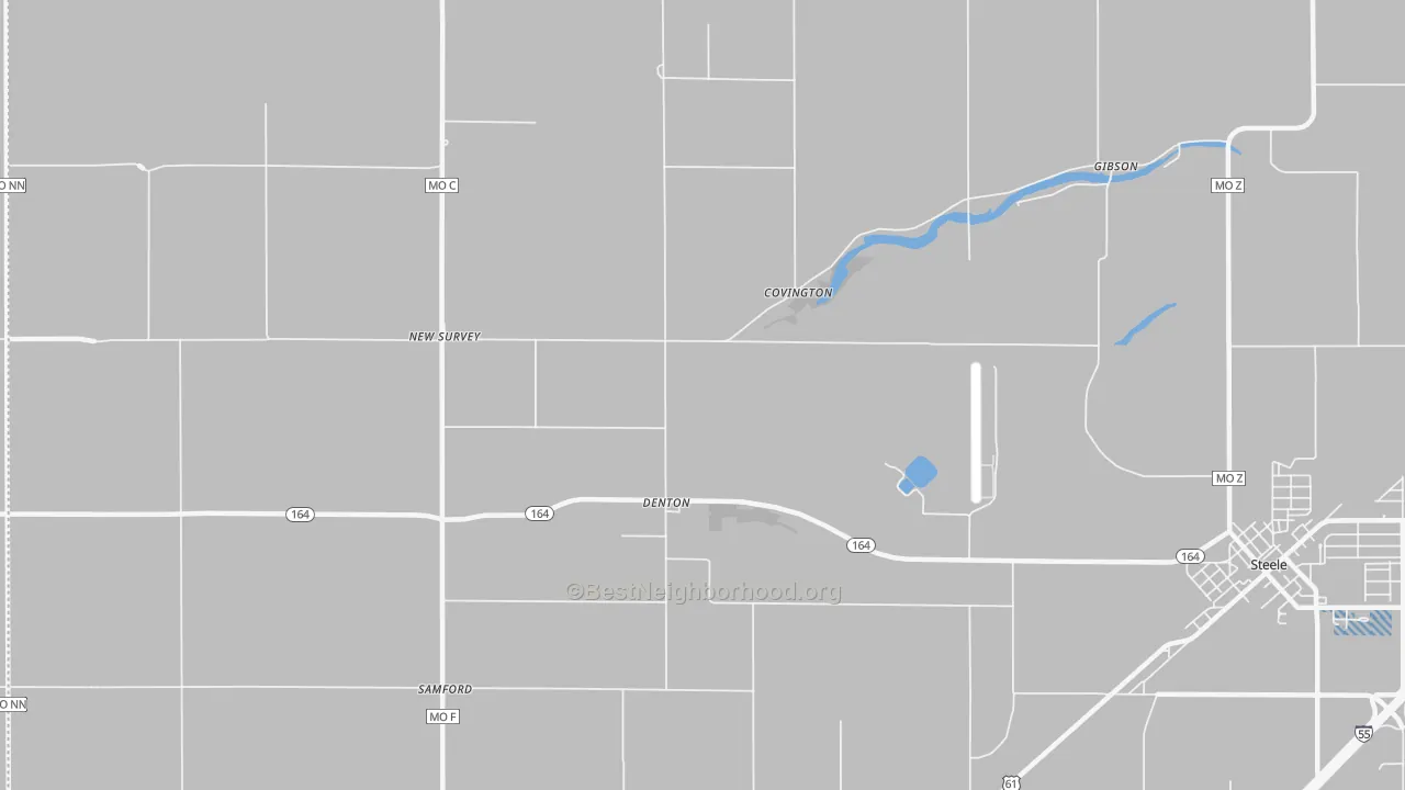 Transit Grade map of Denton, MO