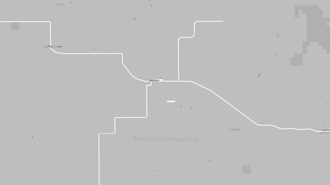 Transit Grade map of Denton, MT
