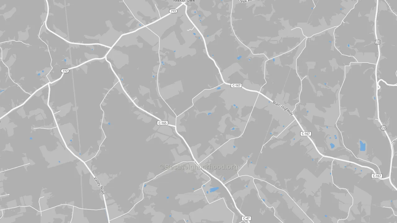 Transit Grade map of Denver, OH