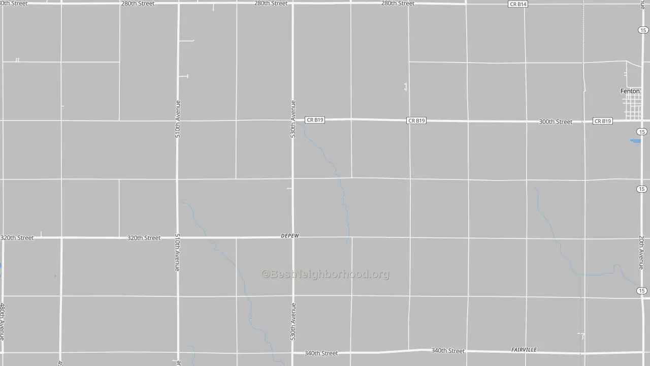 Transit Grade map of DePew, IA