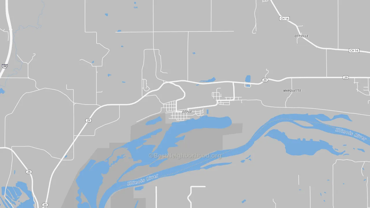 Transit Grade map of DePue, IL