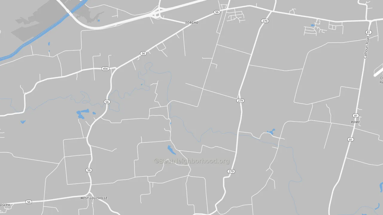 Transit Grade map of Dermont, KY