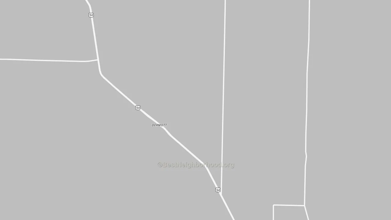 Transit Grade map of Dermott, TX