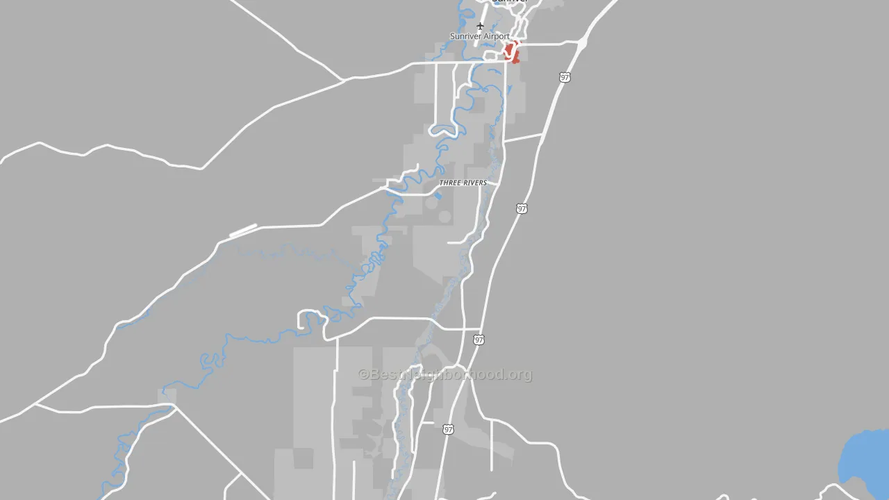 Transit Grade map of Deschutes, OR