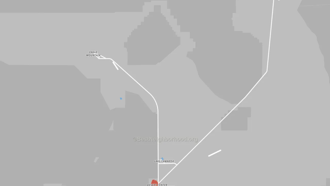 Transit Grade map of Desert Center, CA