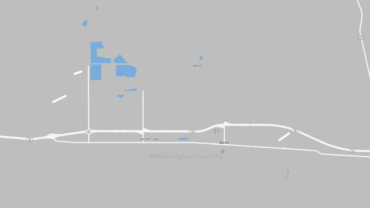 Transit Grade map of Desert Lake, CA