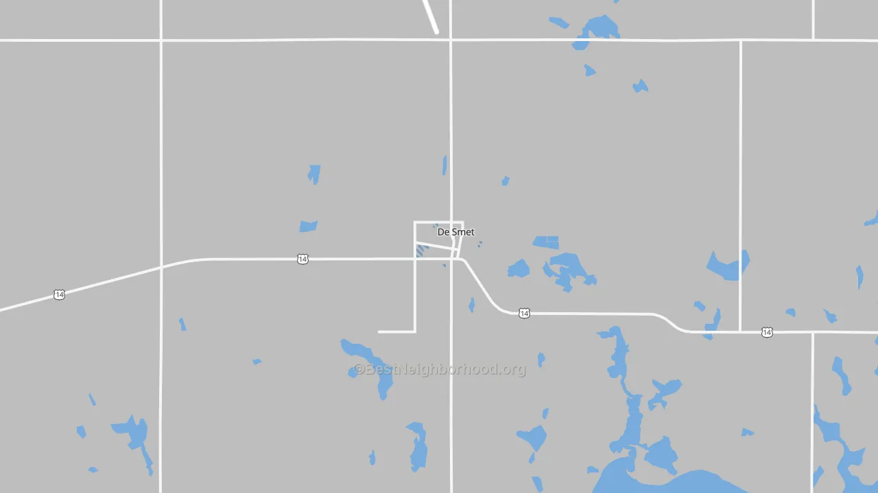 Transit Grade map of DeSmet, SD