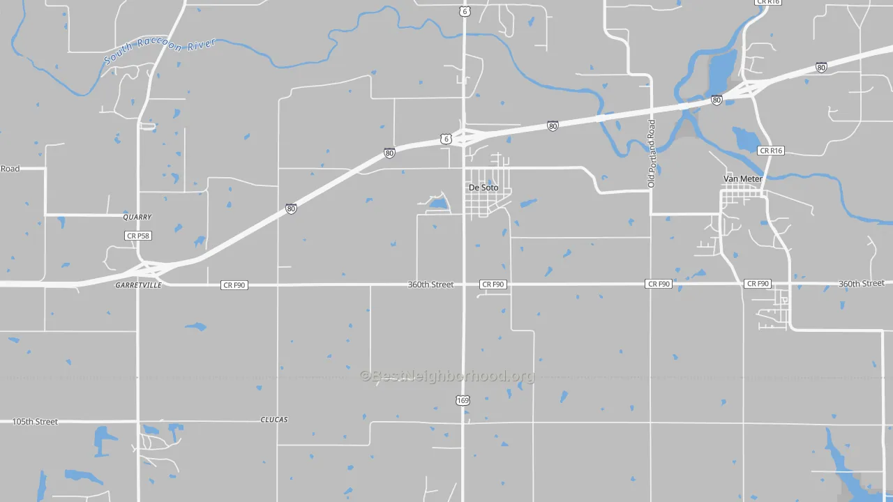Transit Grade map of DeSoto, IA