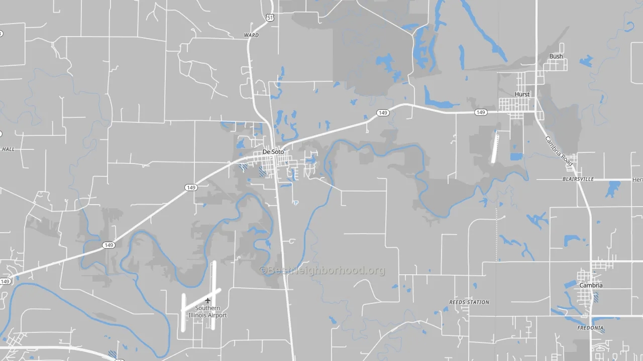 Transit Grade map of DeSoto, IL