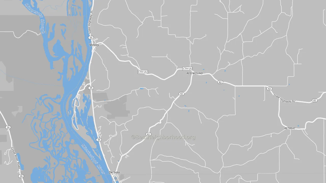 Transit Grade map of DeSoto, WI