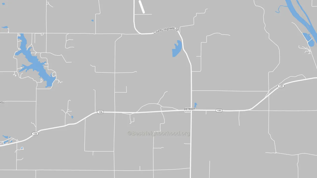 Transit Grade map of Detroit, IL