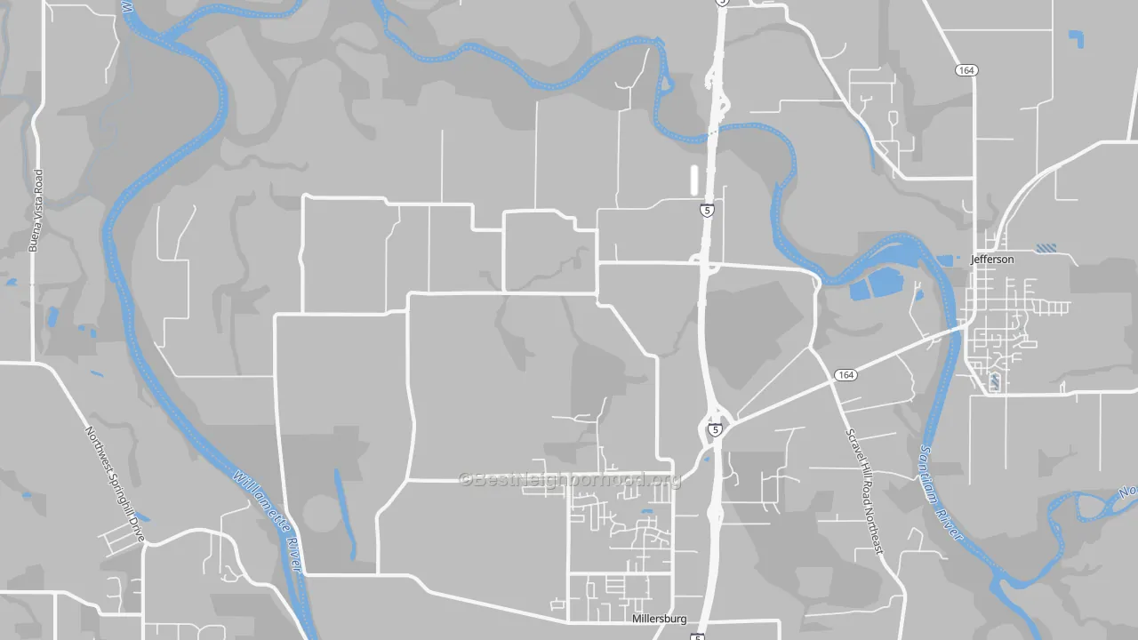 Transit Grade map of Dever, OR