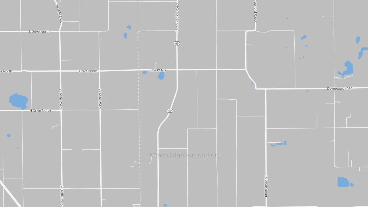 Transit Grade map of Devereaux, MI