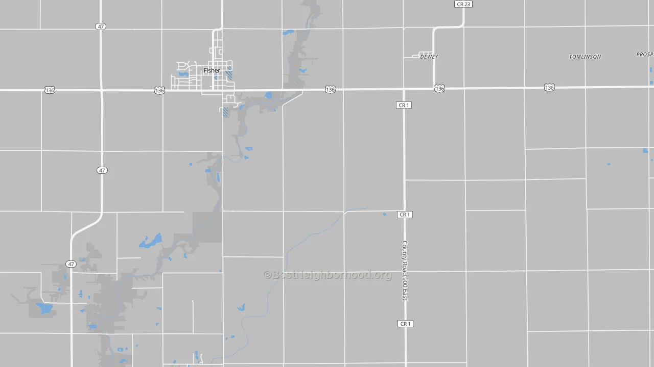 Transit Grade map of Dewey, IL