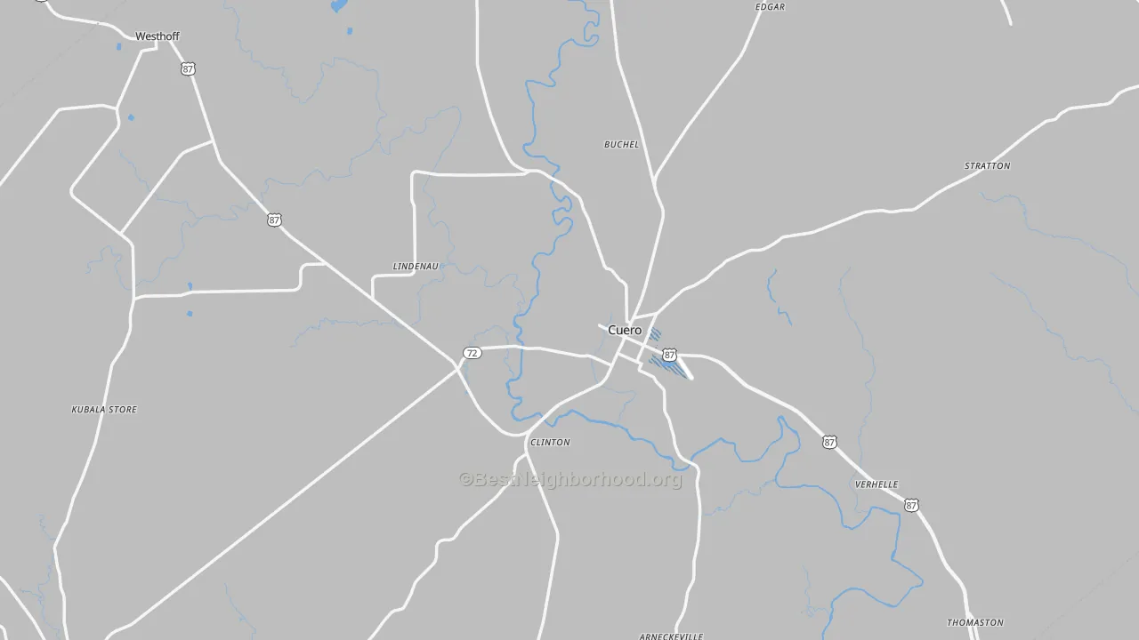 Transit Grade map of DeWitt County, TX