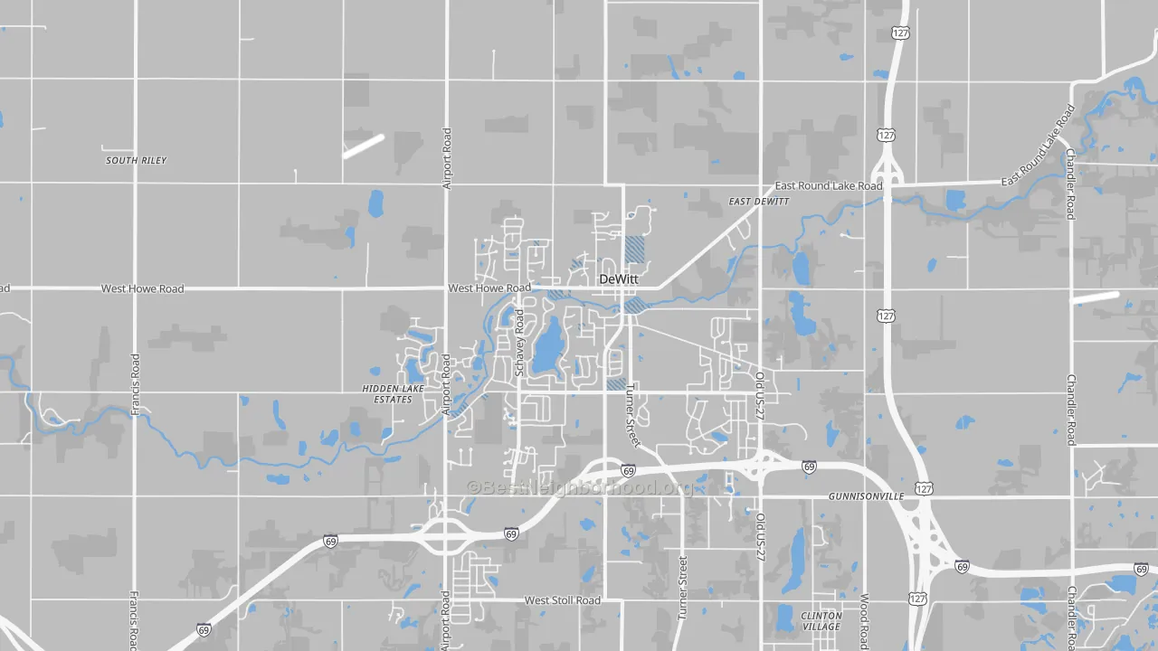 Transit Grade map of Dewitt, MI