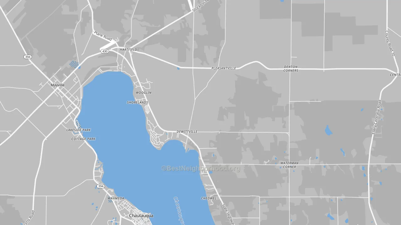 Transit Grade map of Dewittville, NY