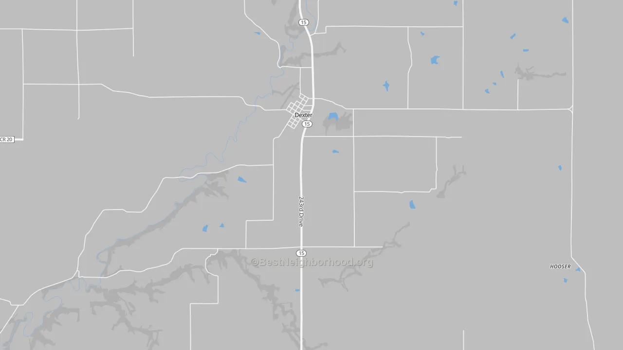 Transit Grade map of Dexter, KS