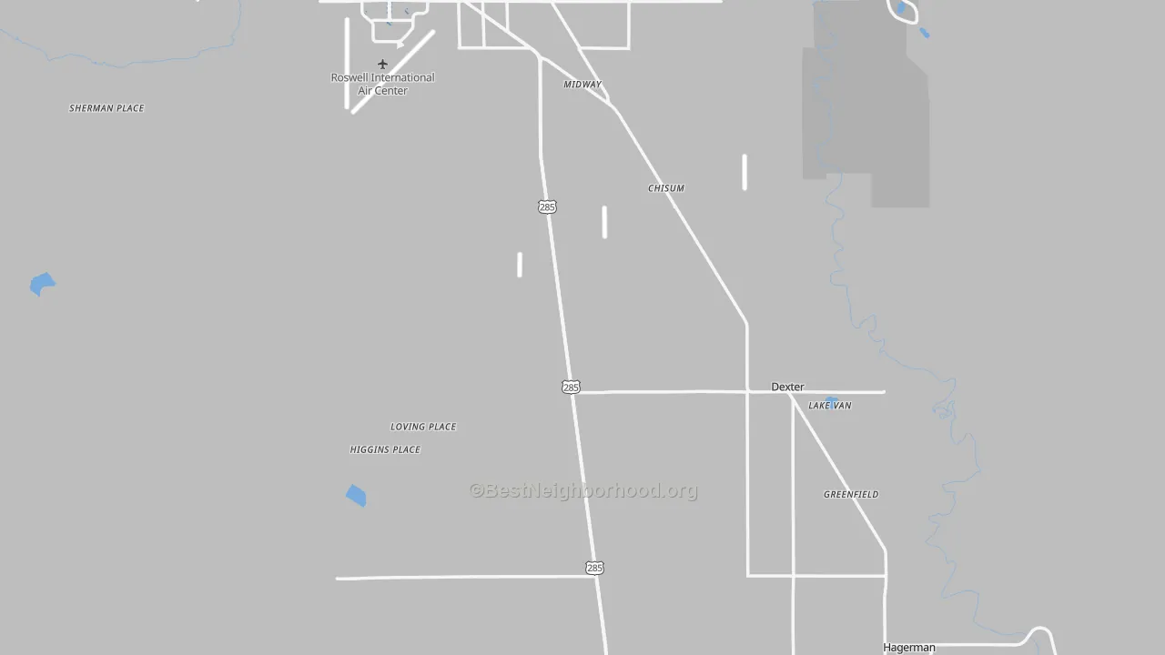 Transit Grade map of Dexter, NM