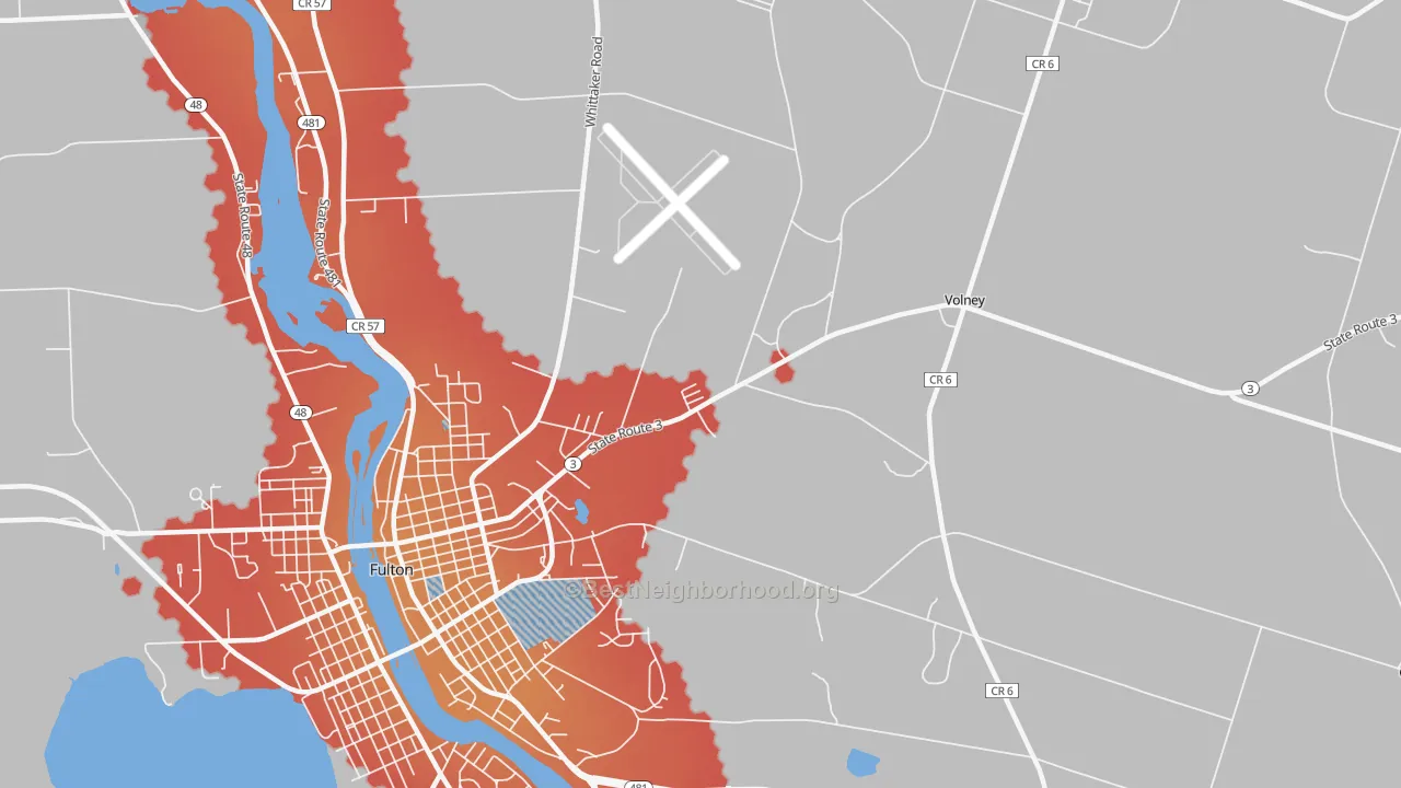 Transit Grade map of Dexterville, NY