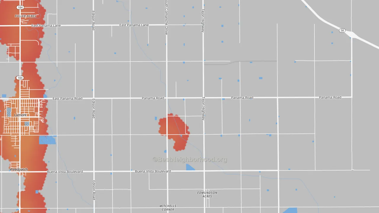 Transit Grade map of Di Giorgio, CA