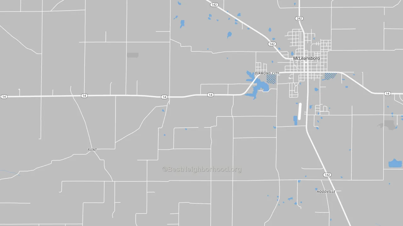 Transit Grade map of Diamond City, IL