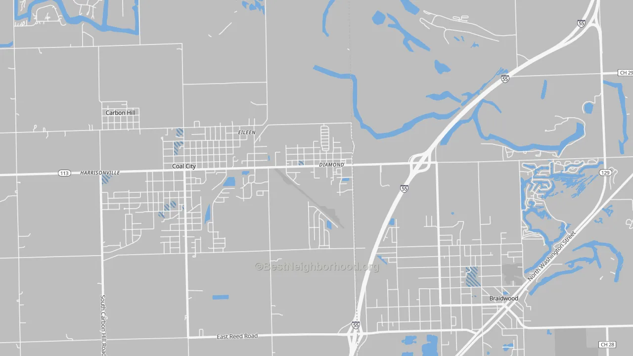 Transit Grade map of Diamond, IL