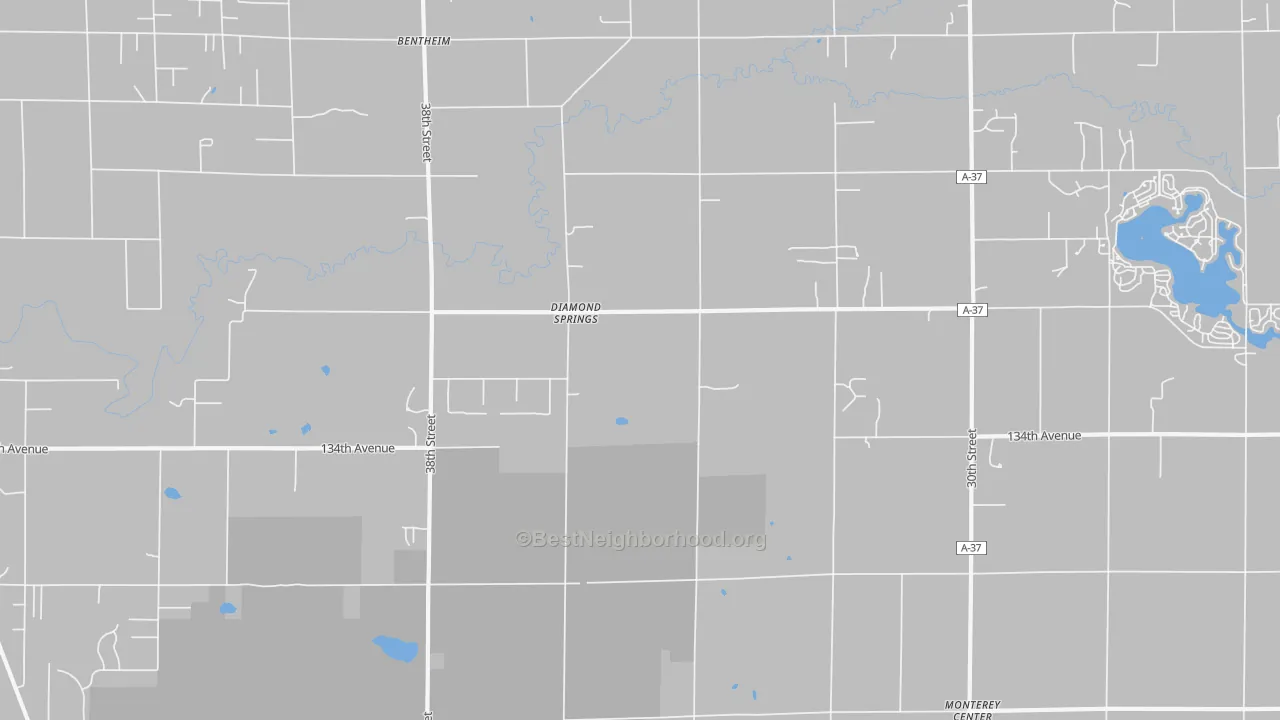 Transit Grade map of Diamond Springs, MI