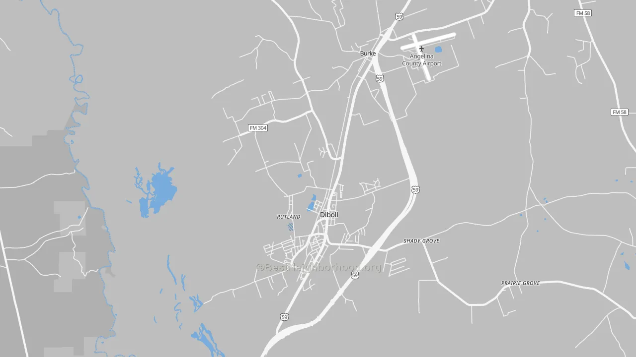 Transit Grade map of Diboll, TX