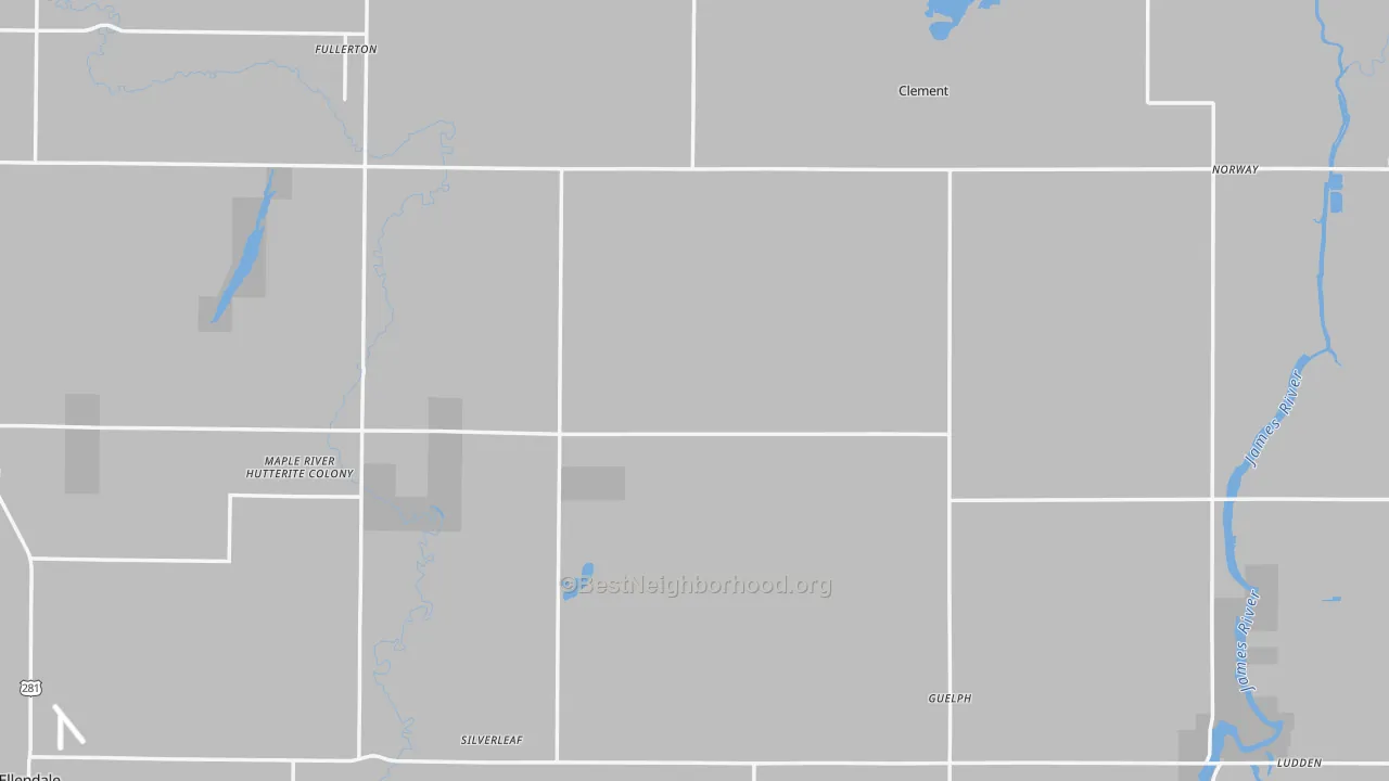 Transit Grade map of Dickey County, ND