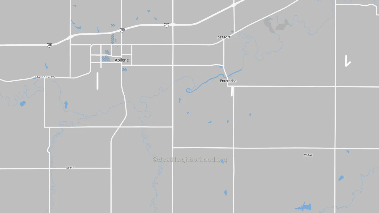 Transit Grade map of Dickinson County, KS