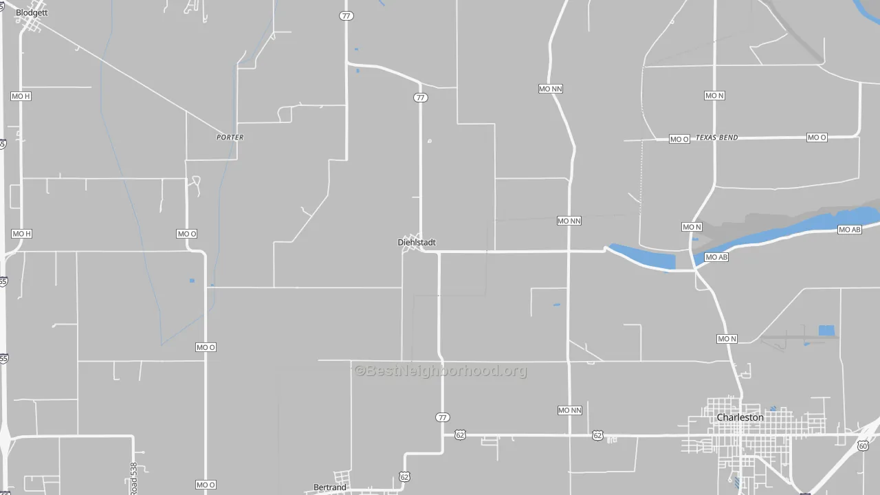 Transit Grade map of Diehlstadt, MO
