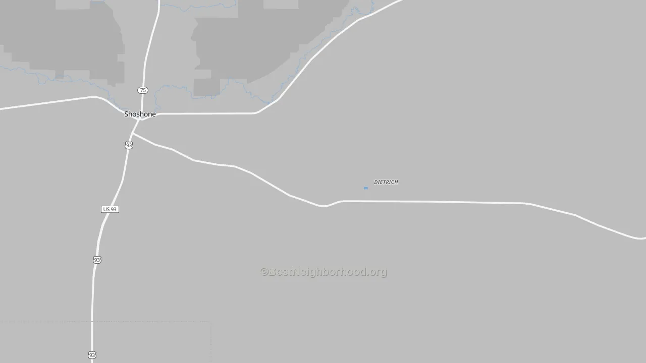 Transit Grade map of Dietrich, ID