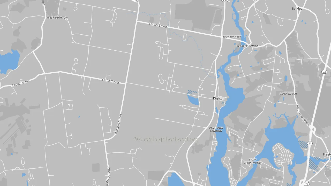 Transit Grade map of Dighton, MA