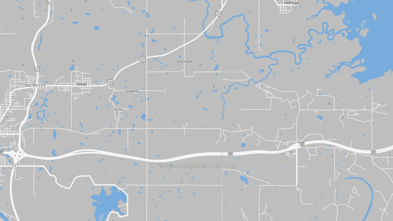 Transit Grade map of Dighton, OK