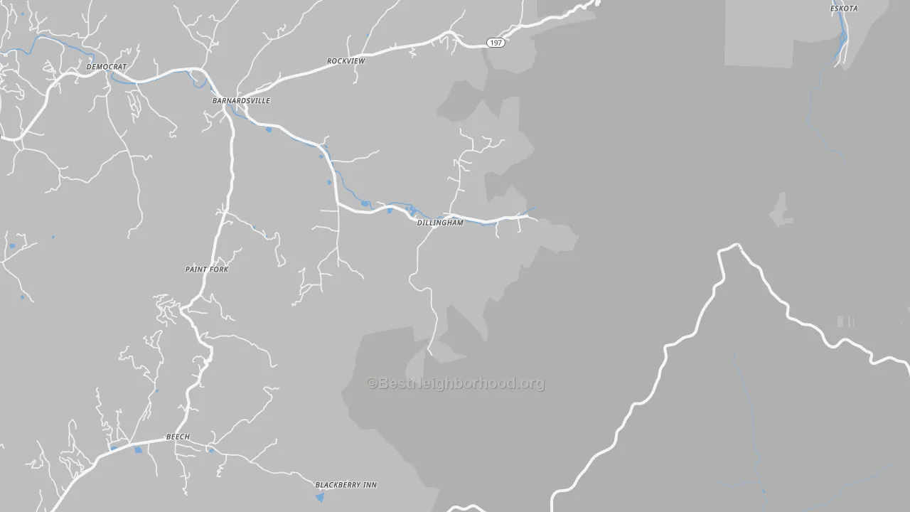 Transit Grade map of Dillingham, NC