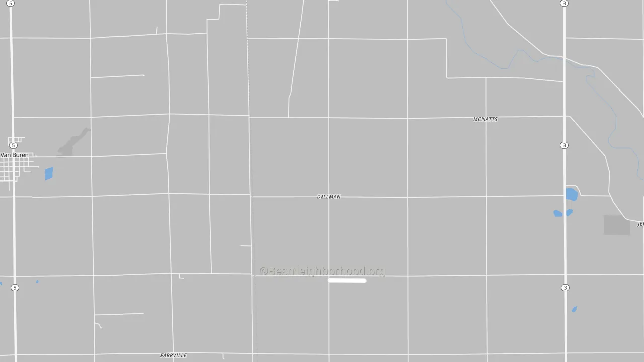 Transit Grade map of Dillman, IN
