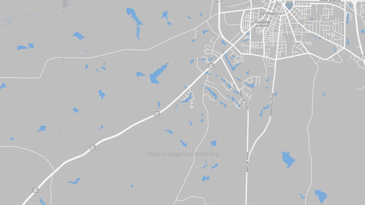 Transit Grade map of Dillon, GA