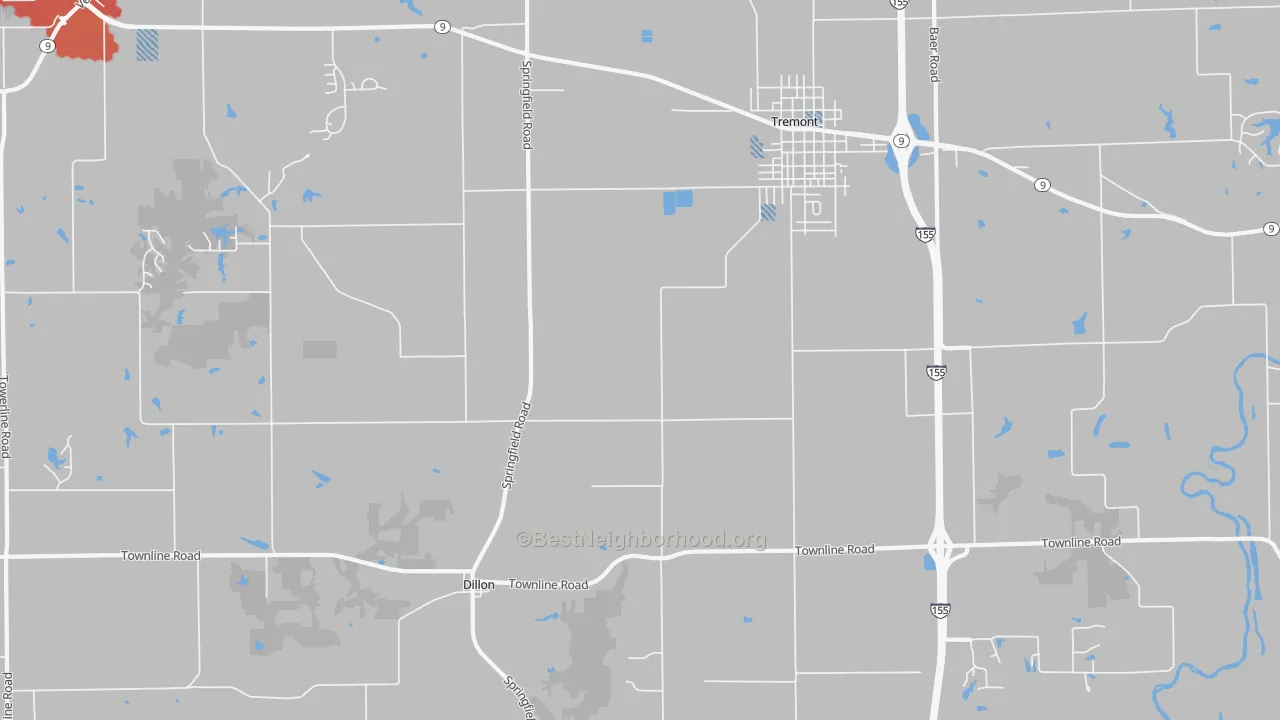 Transit Grade map of Dillon, IL