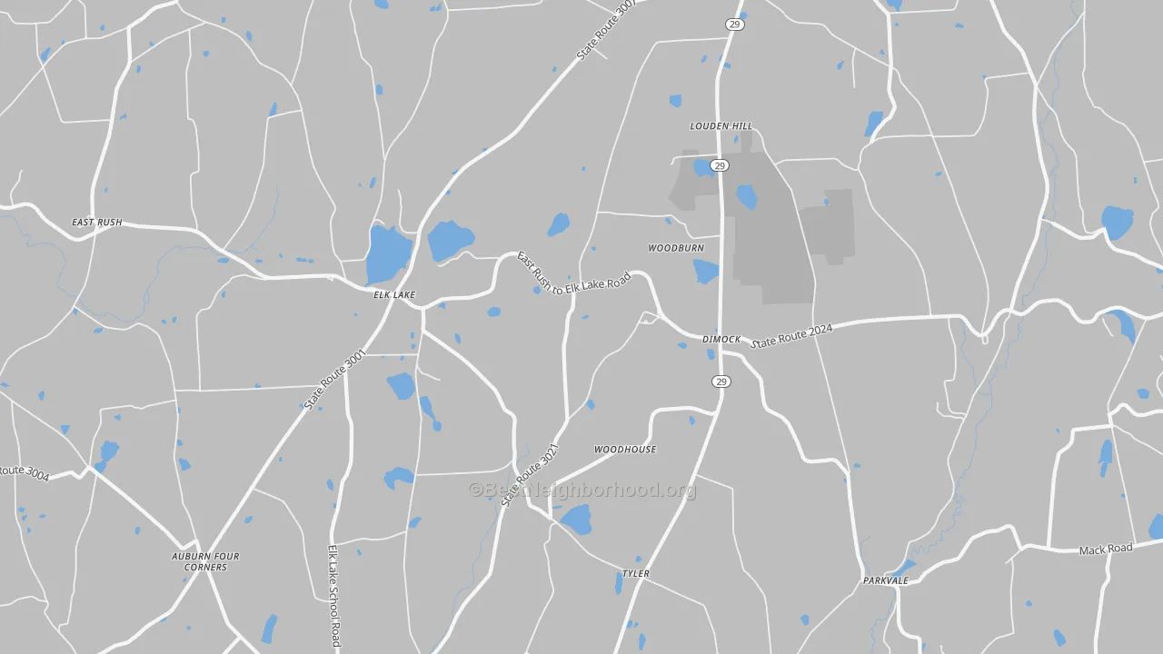 Transit Grade map of Dimock, PA