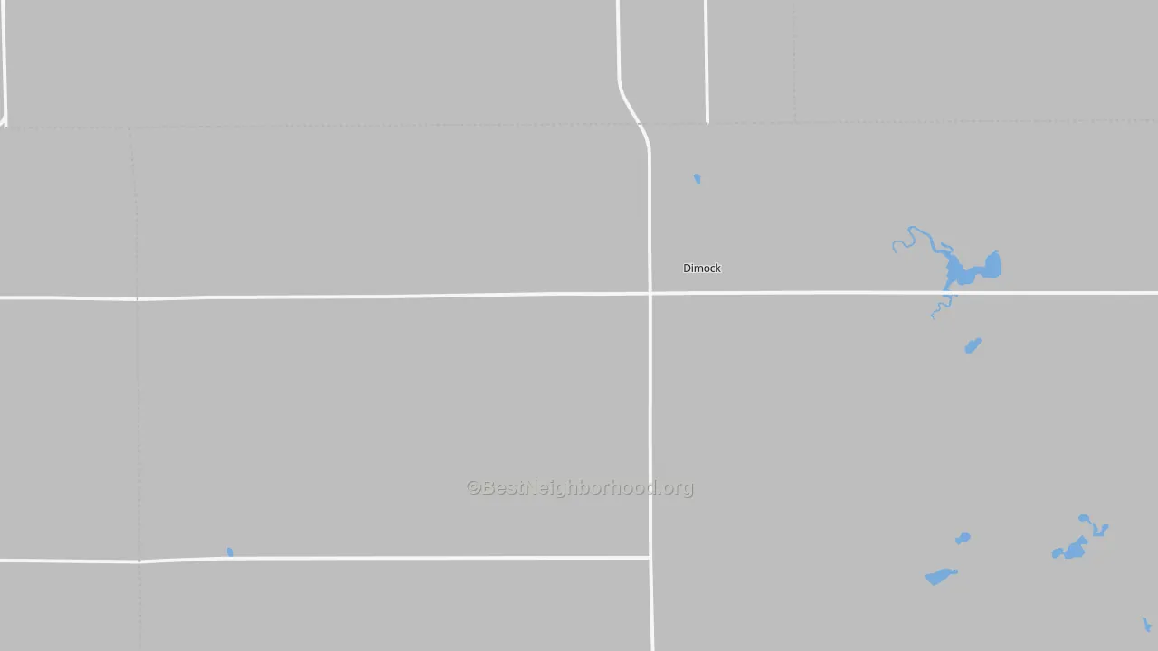 Transit Grade map of Dimock, SD