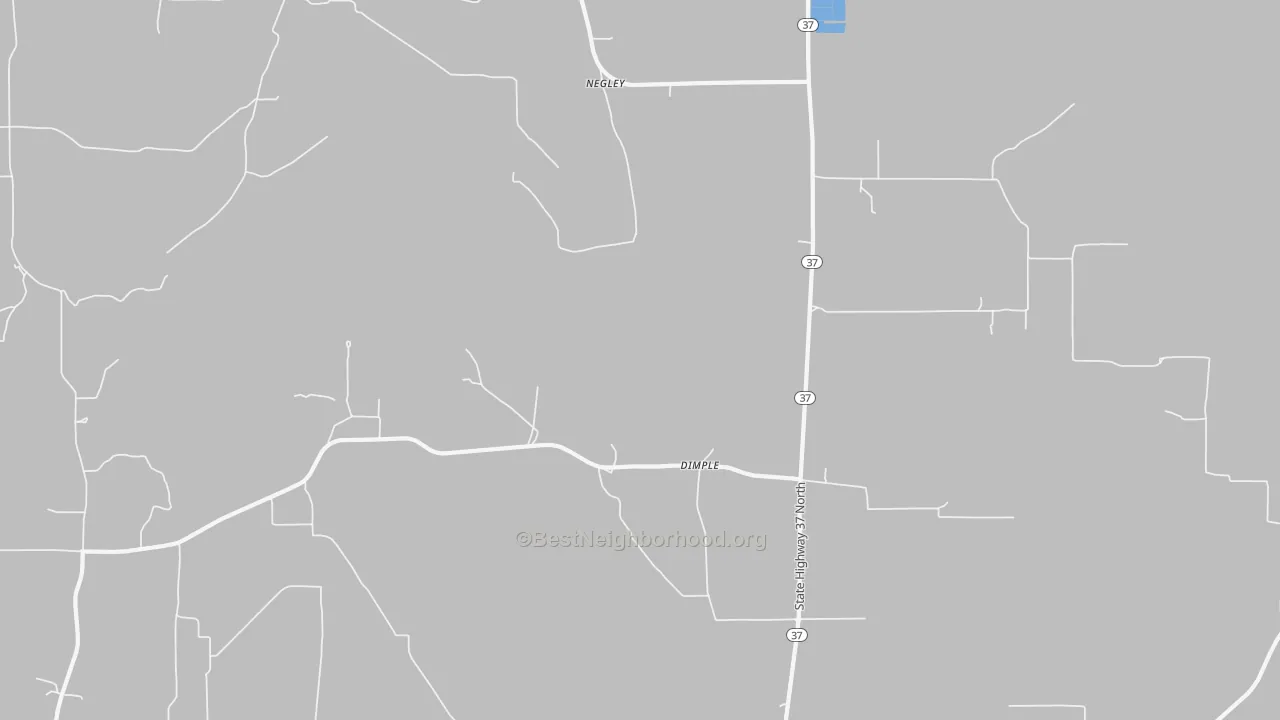 Transit Grade map of Dimple, TX