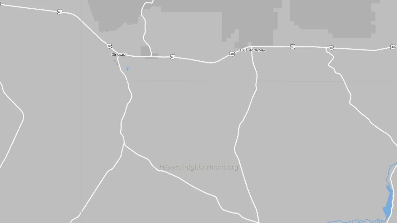 Transit Grade map of Dinosaur, CO