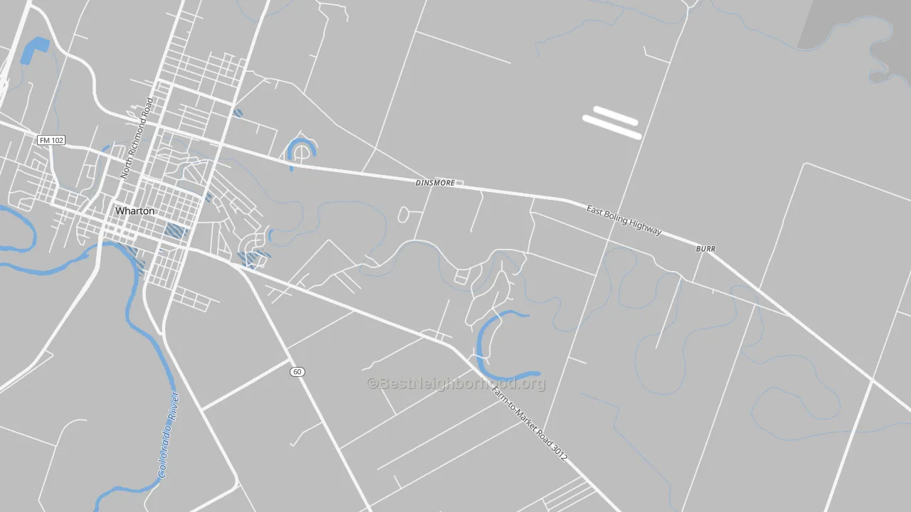 Transit Grade map of Dinsmore, TX