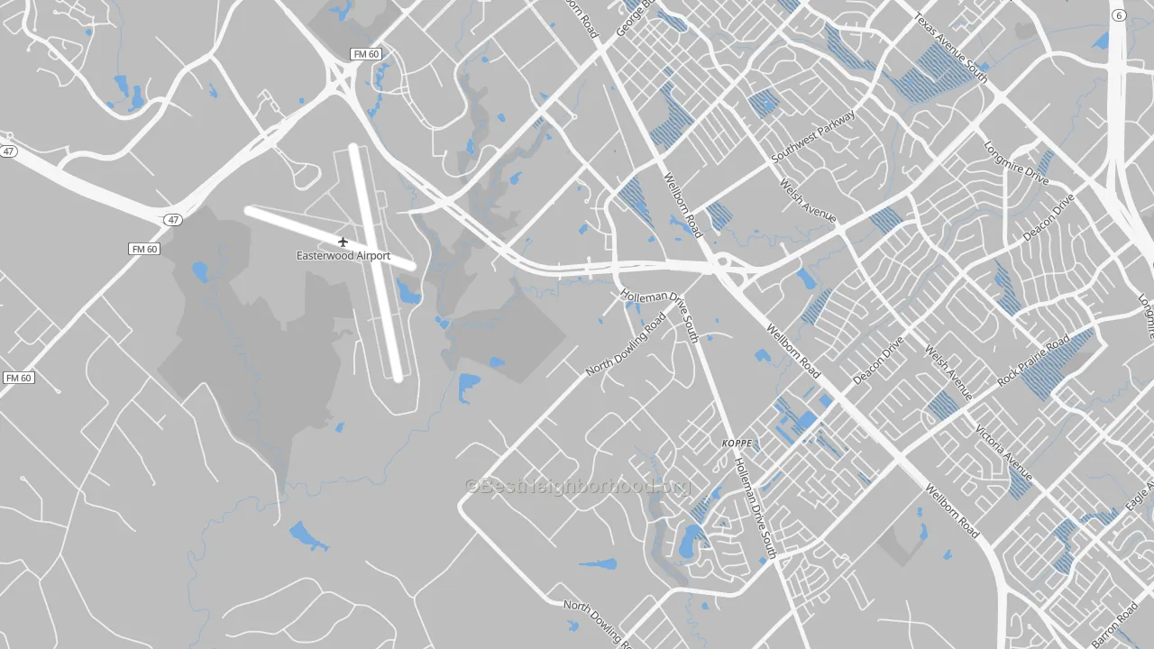 Transit Grade map of Disaster City, College Station, TX