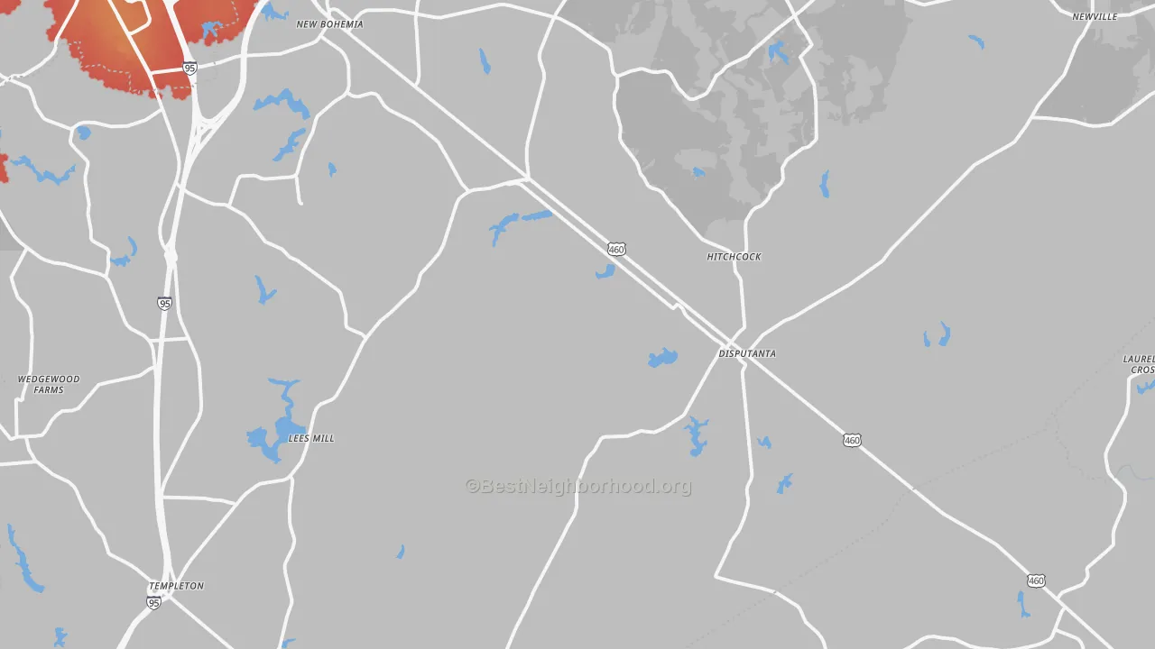 Transit Grade map of Disputanta, VA