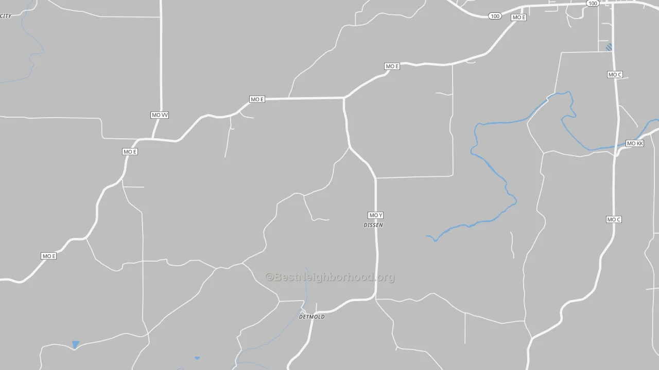 Transit Grade map of Dissen, MO