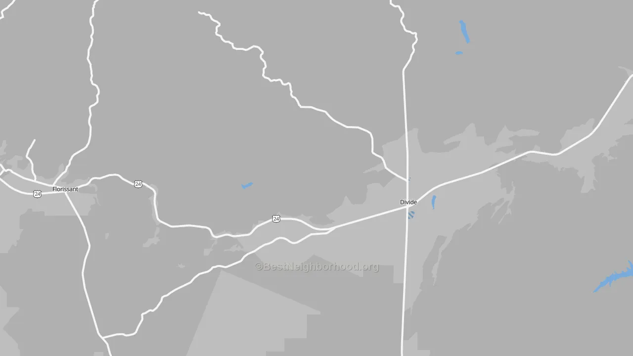 Transit Grade map of Divide, CO