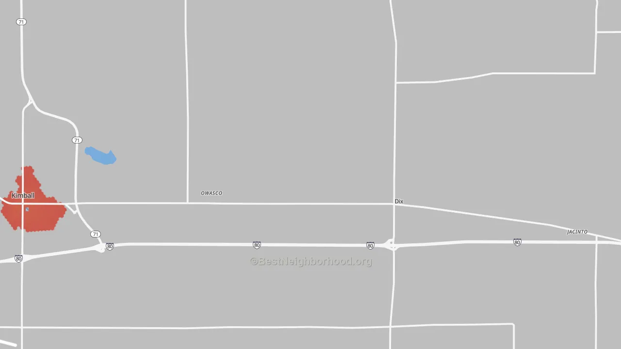 Transit Grade map of Dix, NE