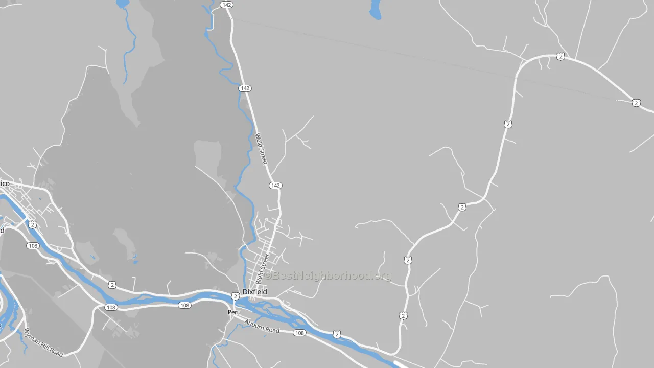 Transit Grade map of Dixfield, ME